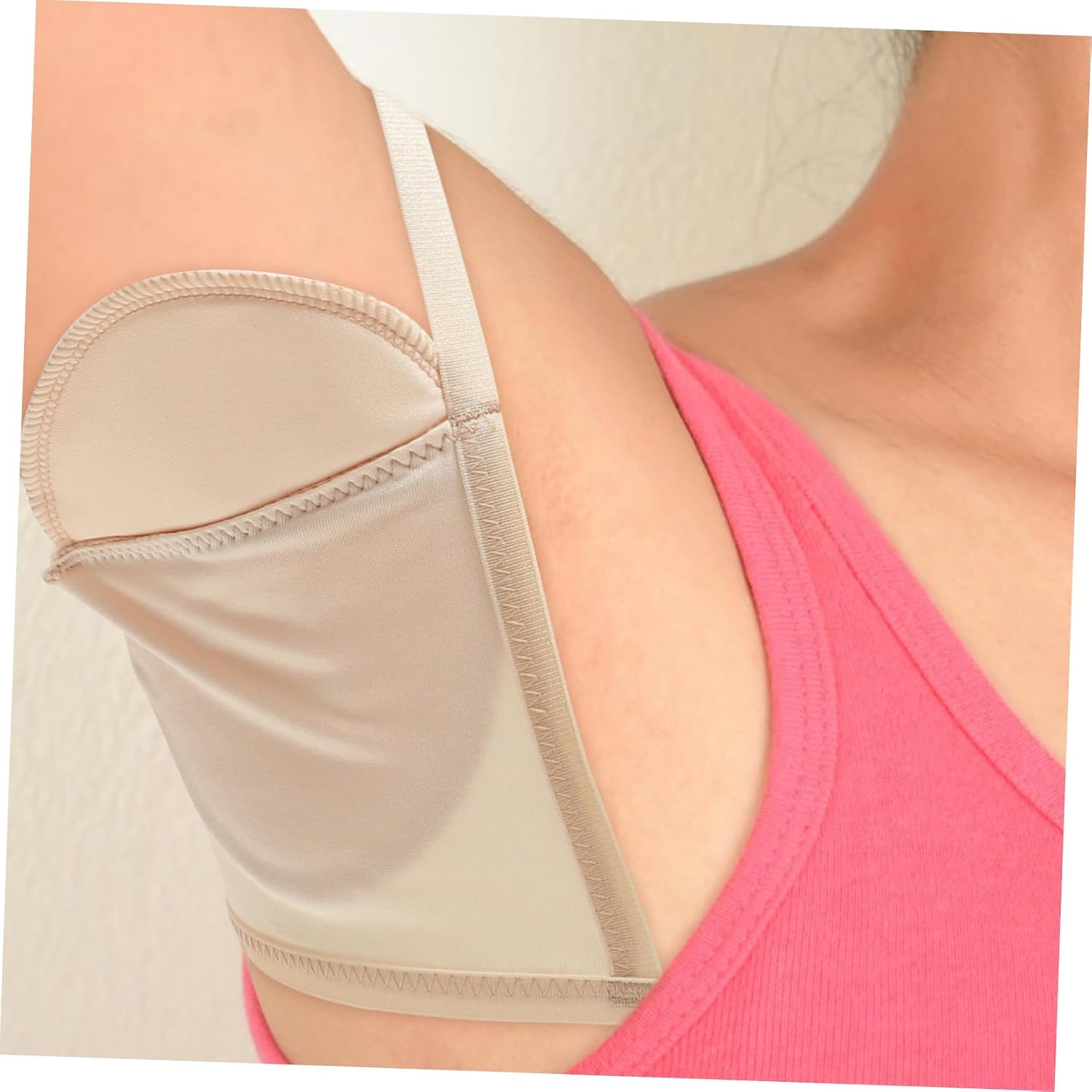 VICASKY Washable Underarm Sweat Pads 5-Pack Fabric Pads for Women Reusable Absorbent Shields for Active Lifestyle
