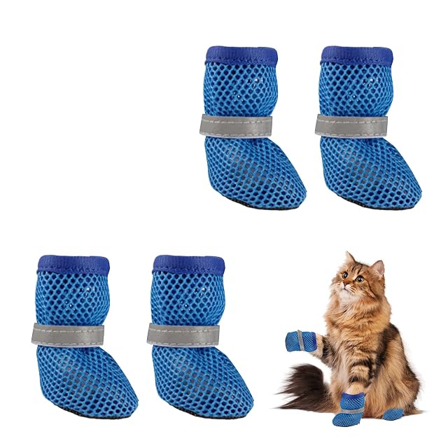 4 Unidades de Verano para Perros, Protección para las Patas de Perros, para Exteriores, de Malla