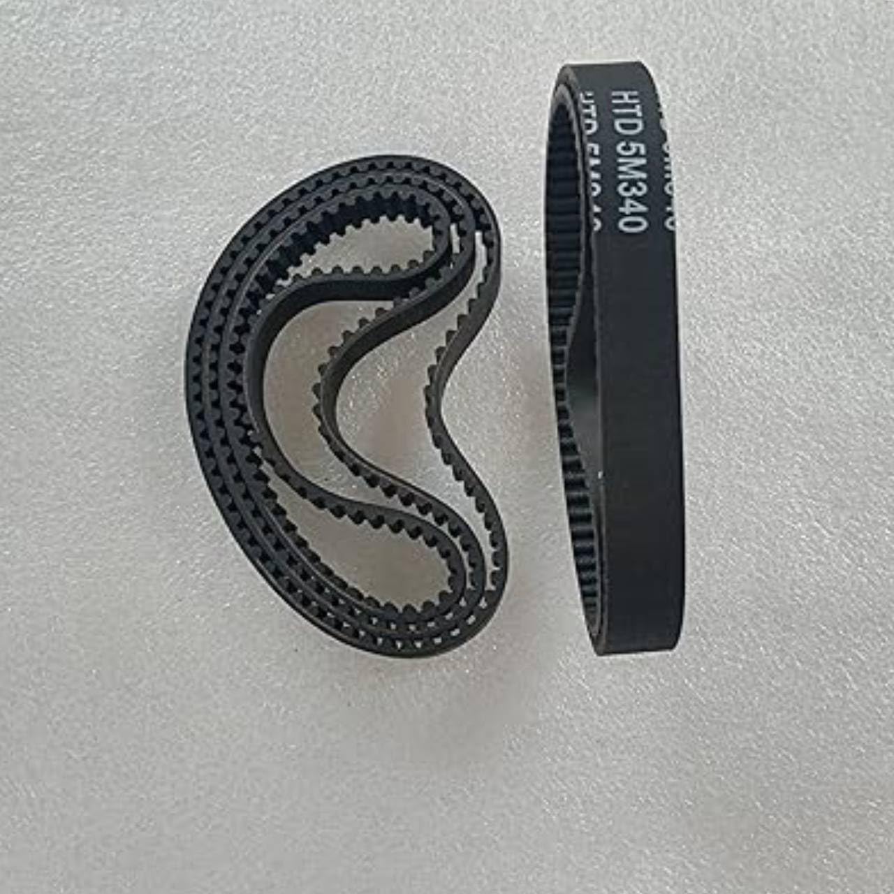 Drive Belts HTD 340mm (13.4 inches), 5M, 15mm (0.6 inches) Width, for Electric Skateboard Belt Drive Motor, 4pcs, Black