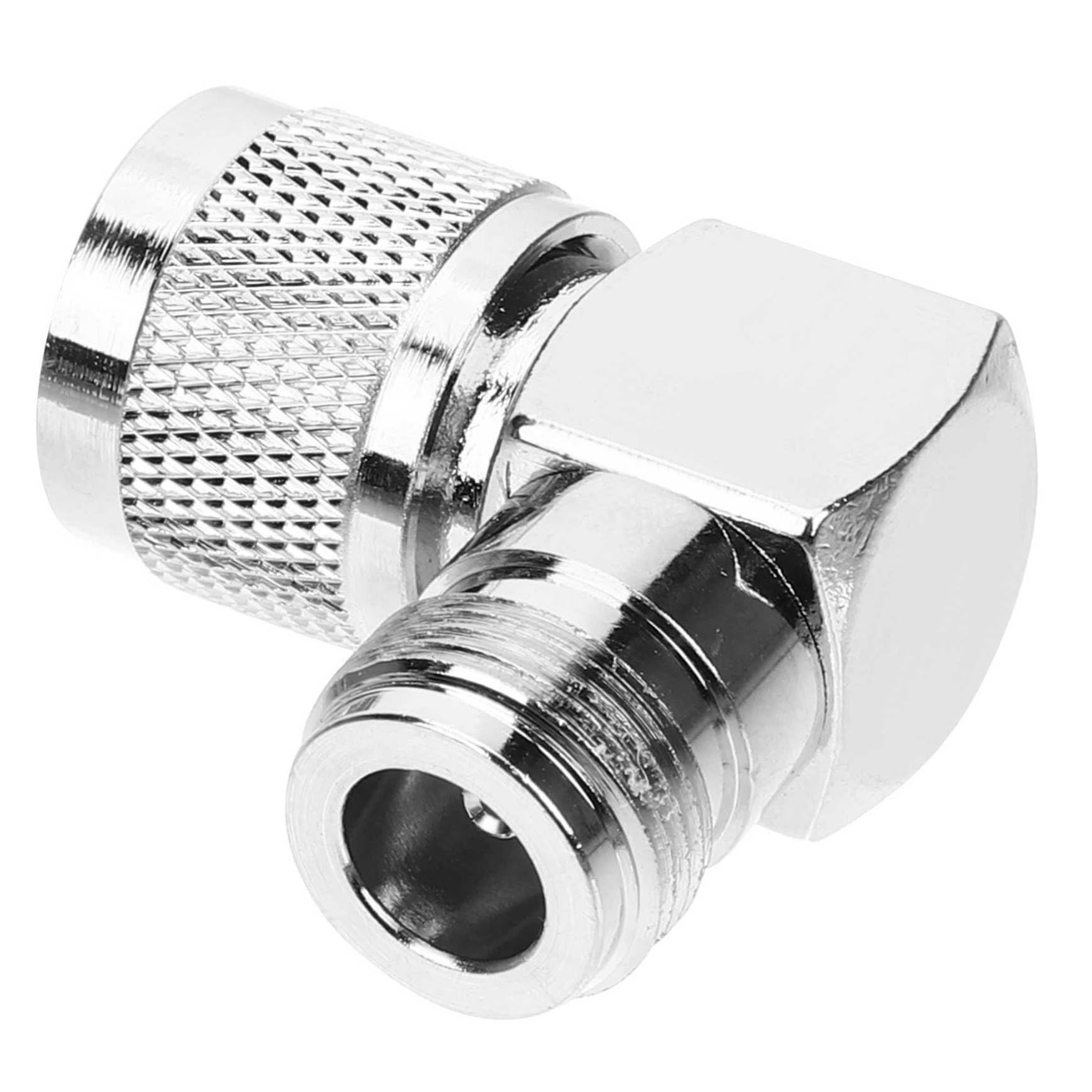 Hemobllo 4pezzi Adattatore Coassiale n Maschio n Femmina Connettore Angolare Per Estensione Cavo Design Compatto e Leggero Alta Prestazione e Resistente Alla Sostituzione Facile Per Antenne