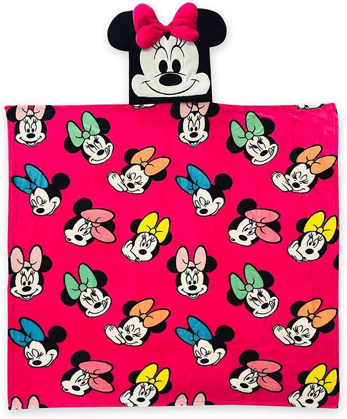 Disney Minnie Mouse Kids Blanket with Hood Wearable Plush