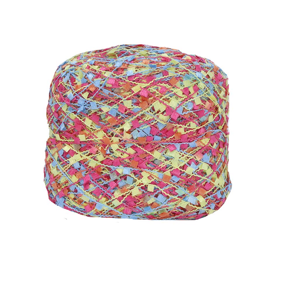 Ladder Glitz Yarn Knitting Funky Fringe Yarn Ladder Glitz Yarn Twinkly Ladder Ribbon Trellis Ladder Yarn DIY Ribbon Necklace Scarf Yarn?100g