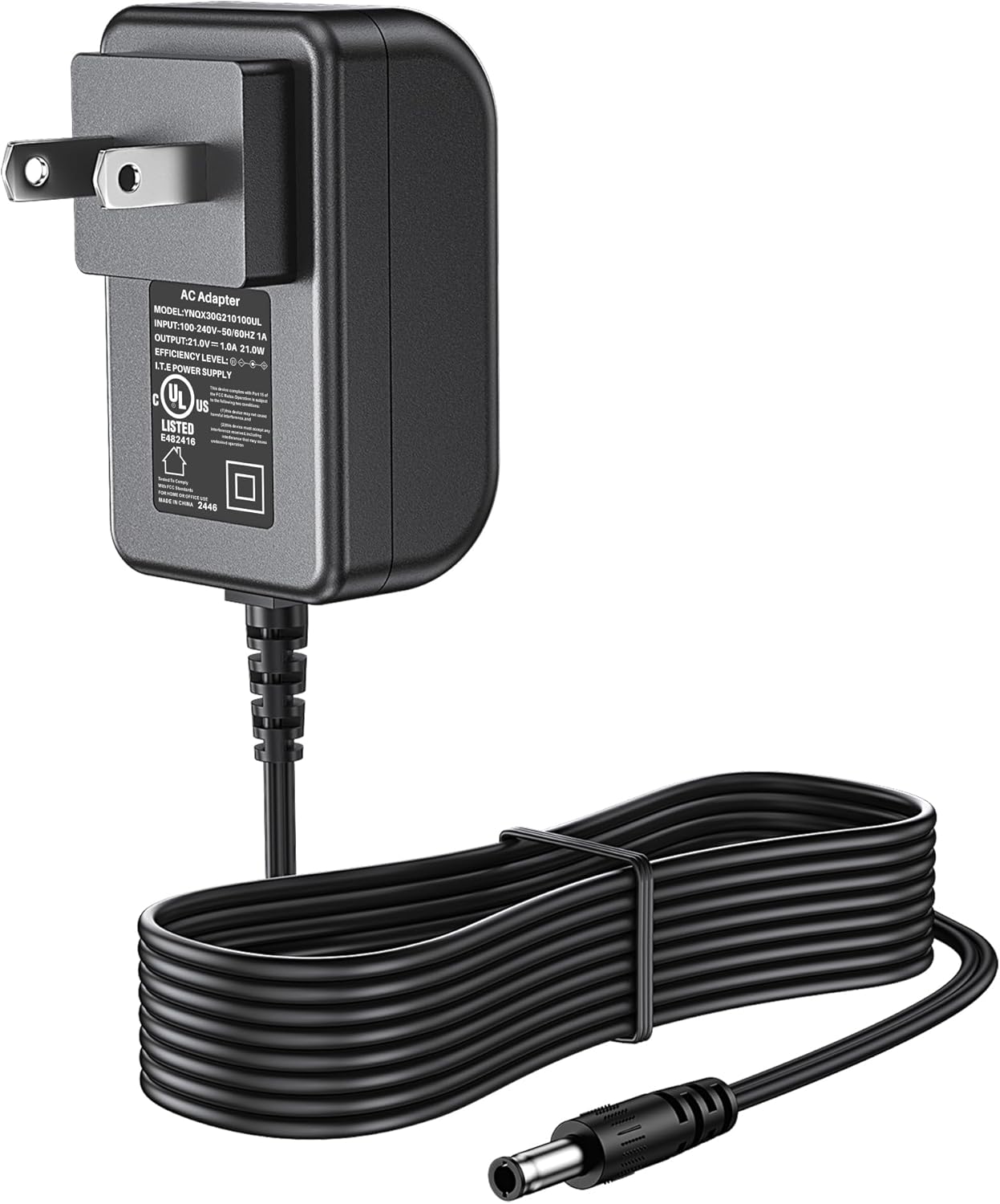 21V Charger for Tietoc Mini Cordless Chainsaw AC Adapter for 4 inch / 6 Inch Handheld Chain Saw Power Supply for DC21V 1.0Ah Lithium Battery Pack Cable Cord