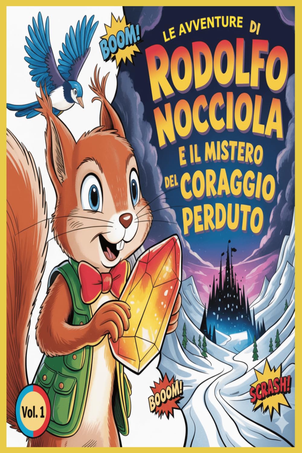 Le Avventure di Rodolfo Nocciola e il Mistero del Coraggio Perduto (Vol. 1): Libro per Bambini su Emozioni, Avventura e Amicizia.