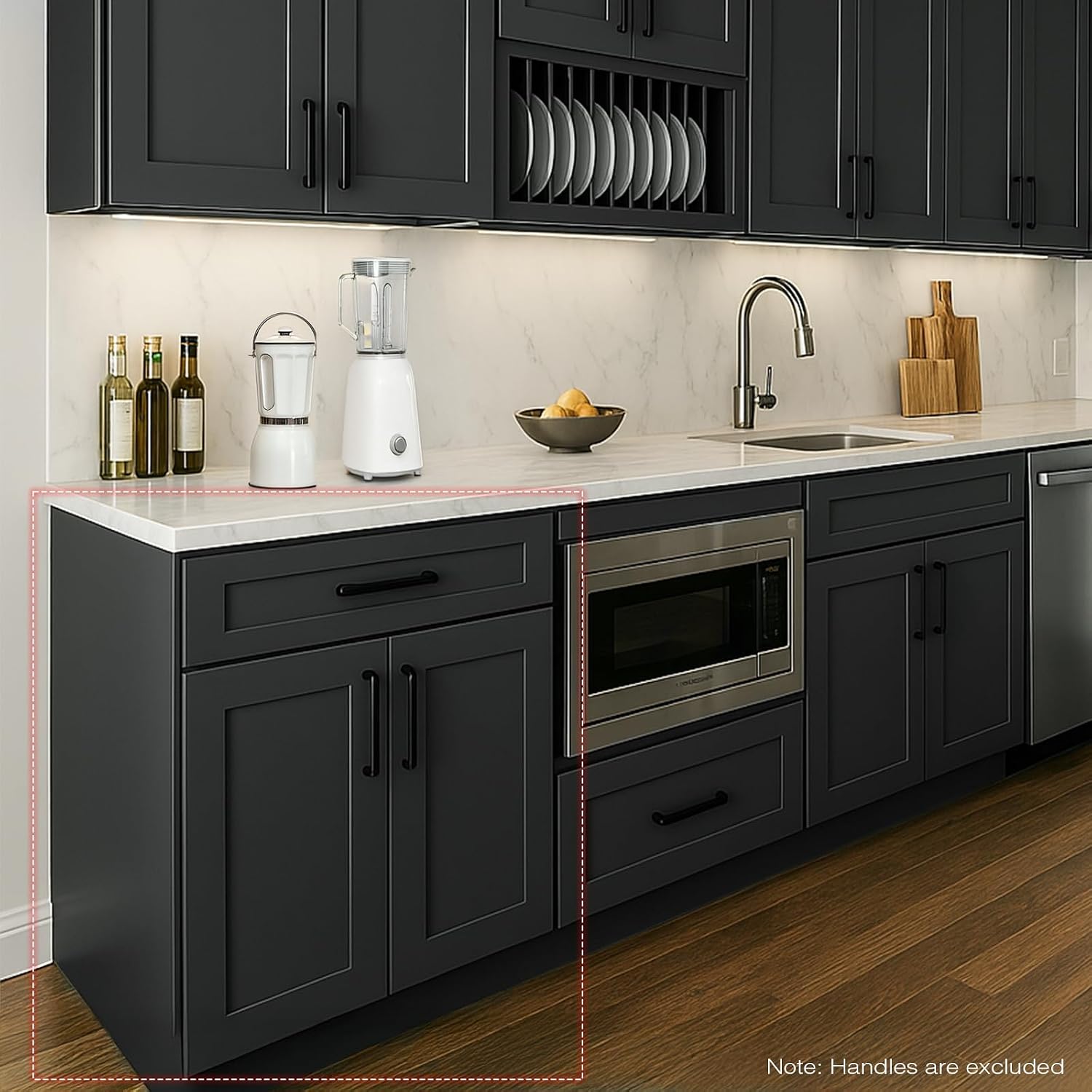 Kitchen Base Cabinet, Cabinet with Drawer, Pantry Storage Cabinet, 1 Drawer, 2 Soft Close Doors, Adjustable Shelf, Unassembled, RTA for Bathroom (Graphite Shaker, 27" W X 34.5" H X 24" D)