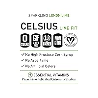Vista 4 de CELSIUS Sparkling Lemon Lime, bebida energética sin azúcar, 12 onzas líquidas (paquete de 12)