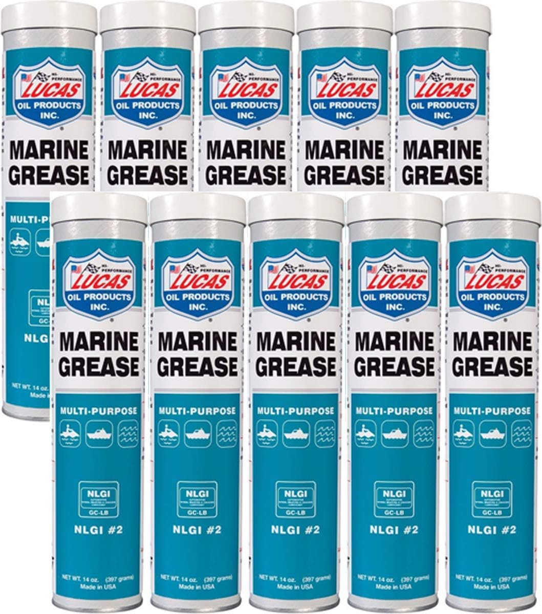 LUCAS Oil Multi-Purpose Marine Grease (14 Oz) - 10 Pack