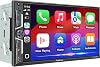 SJoyBring Radio para auto Doble DIN de 7" QLED - Apple CarPlay y Android Auto inalámbricos, 240W 4.2CHN, control en volante, Bluetooth, radio FM/AM, doble salida de subwoofer, cámara de reversa 1