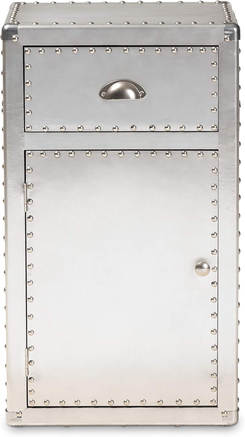 Baxton Studio Multipurpose Shelving and Cabinets, Silver