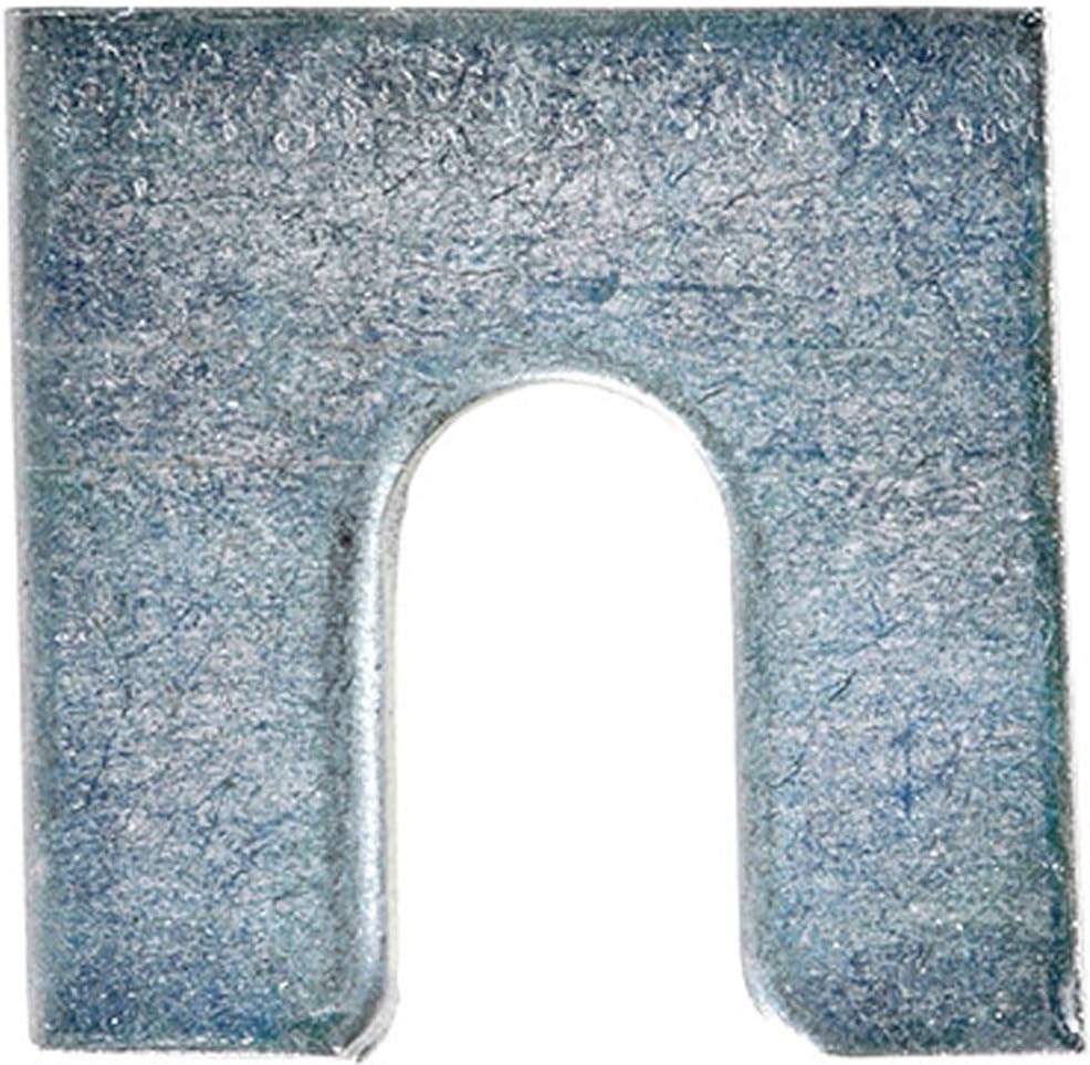 100 Shims 1-1/4 X 1-1/8 X 1/16 W/3/8 Slot Zinc