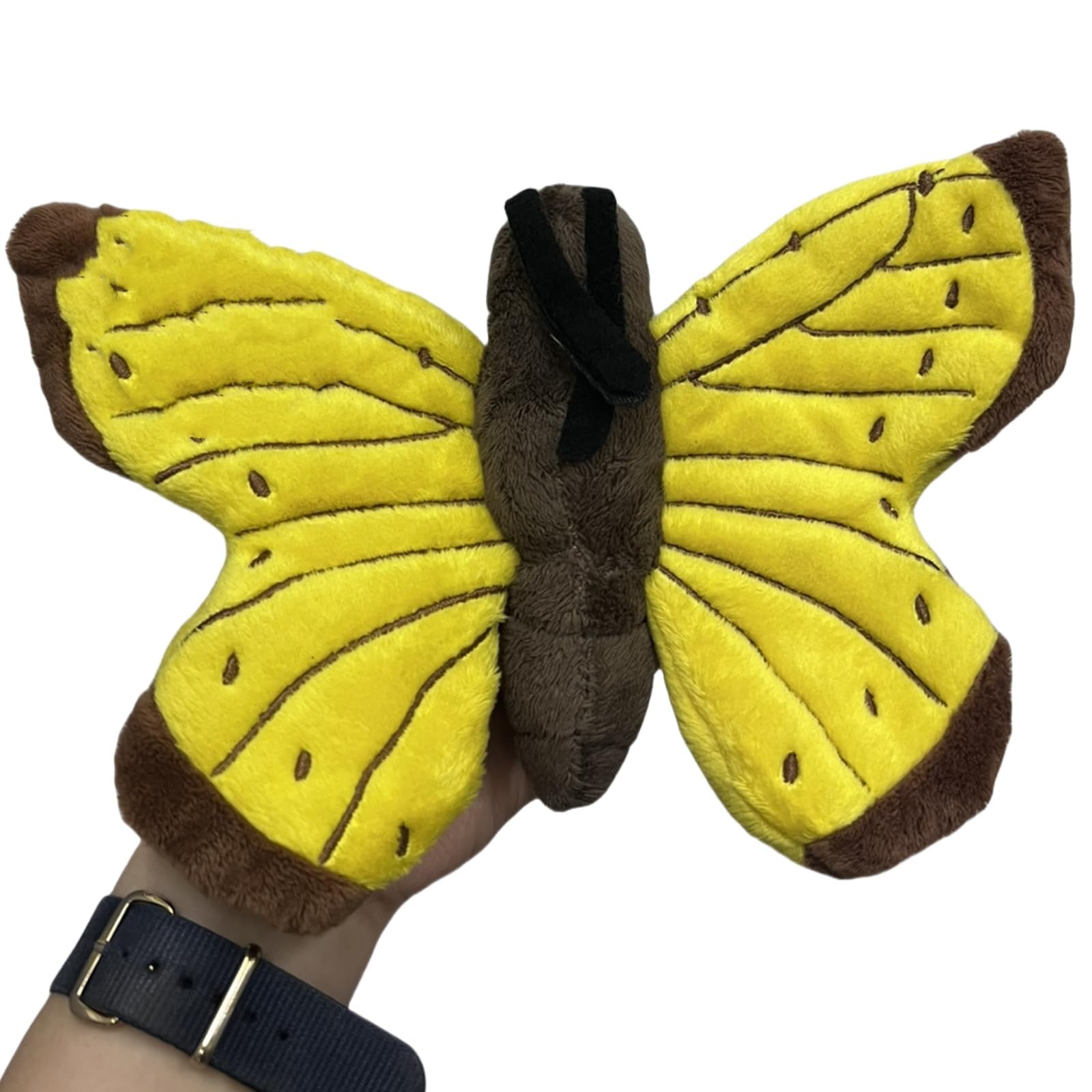 Realistic Butterfly Plush - 30cm Butterfly Stuffed Animal - Plushy and Squishy Pillow Toy - Cute Moth Animal Plushie Toys Gift(yellow)