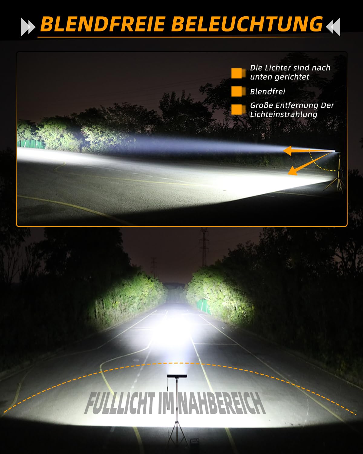 CO LIGHT 40'' (42 Zoll 106cm) LED Driving Lightbar mit E Prüfzeichen, [220W 44000LM 12V 24V IP68], Doppelte Ausführung LED Bar für Off-Road, LKWs, Schiffe, Pickup