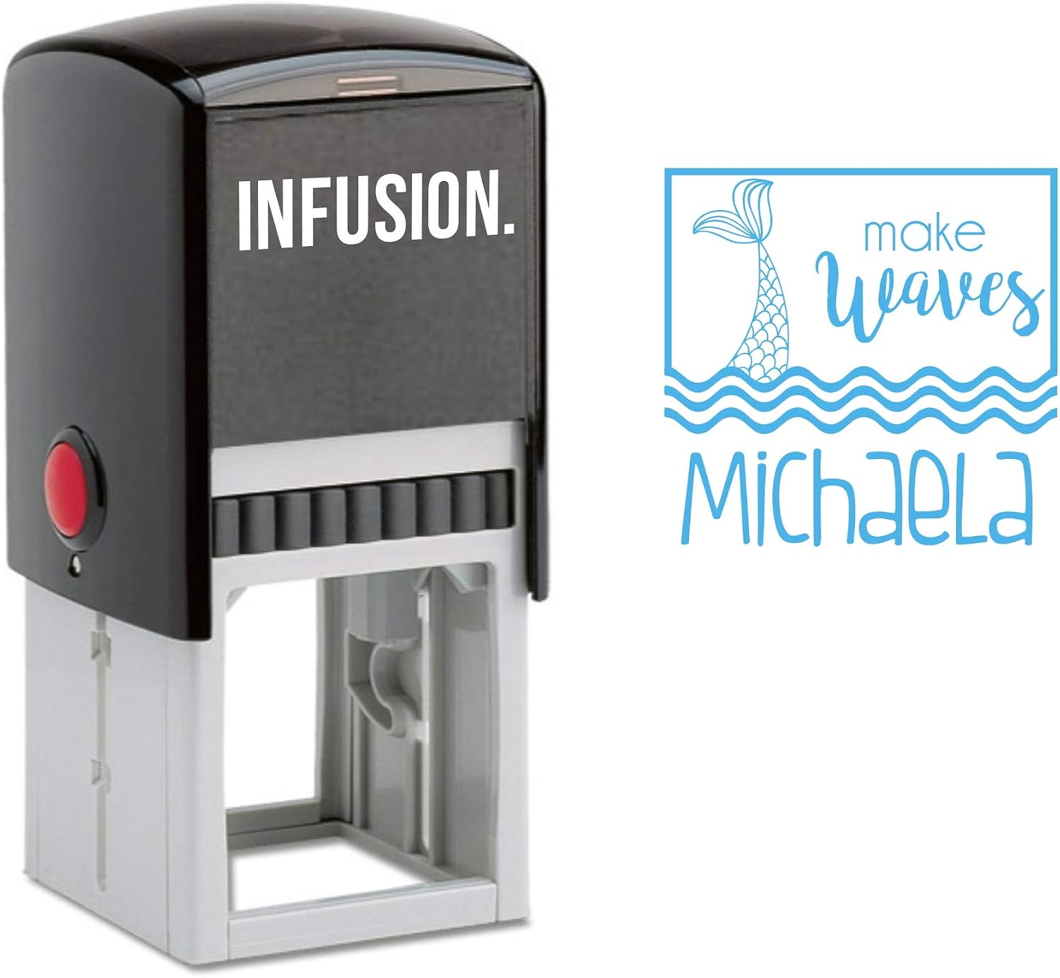Infusion Kids Self-Inking Child's Name Stamp (Monkey) image 3