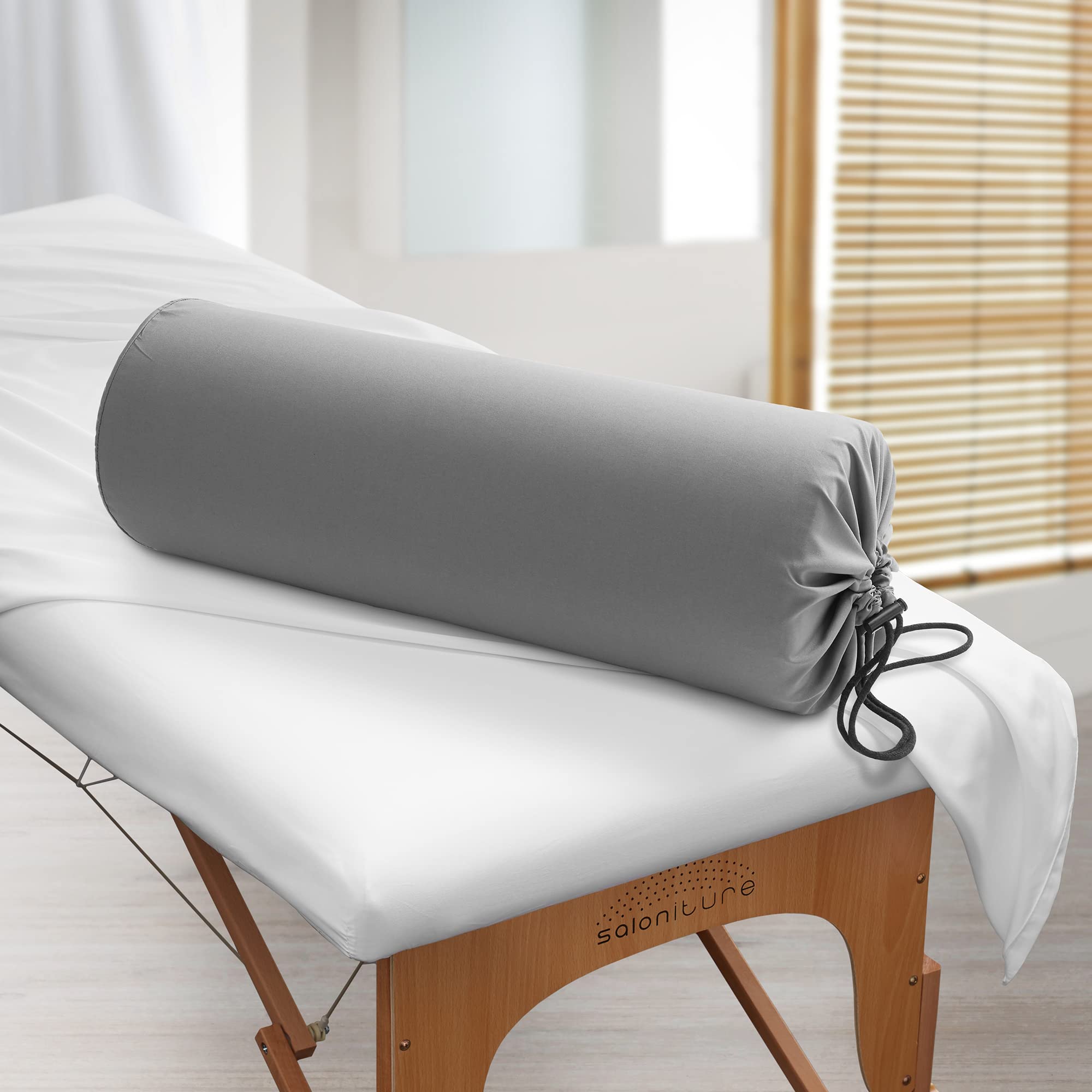 Saloniture Microfiber Pillow Case - Gray -5