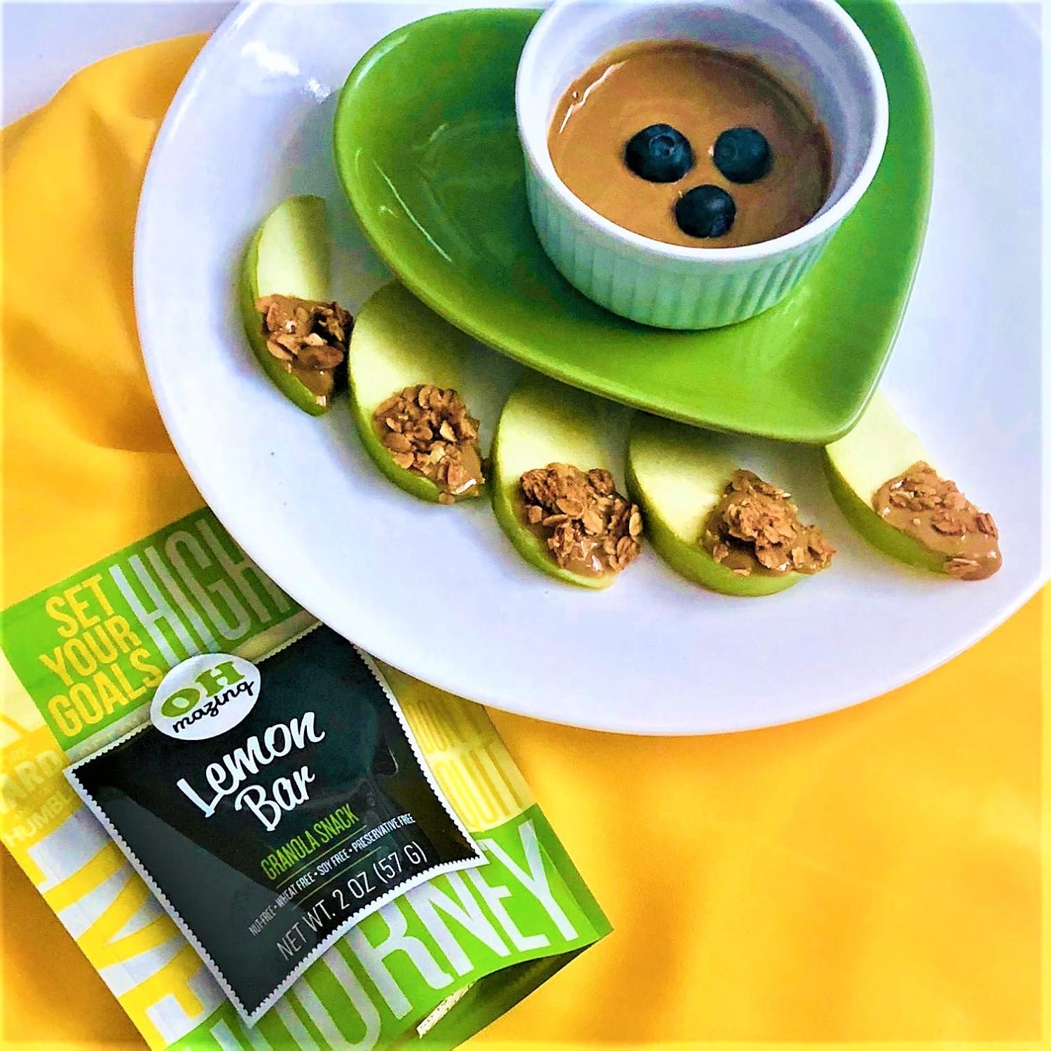 Oh-Mazing Granola Snack, Gluten-Free, Nut-free, No Soy, No Preservatives, Small Batch, 3 Count, 9 oz Bags (Lemon Bar)