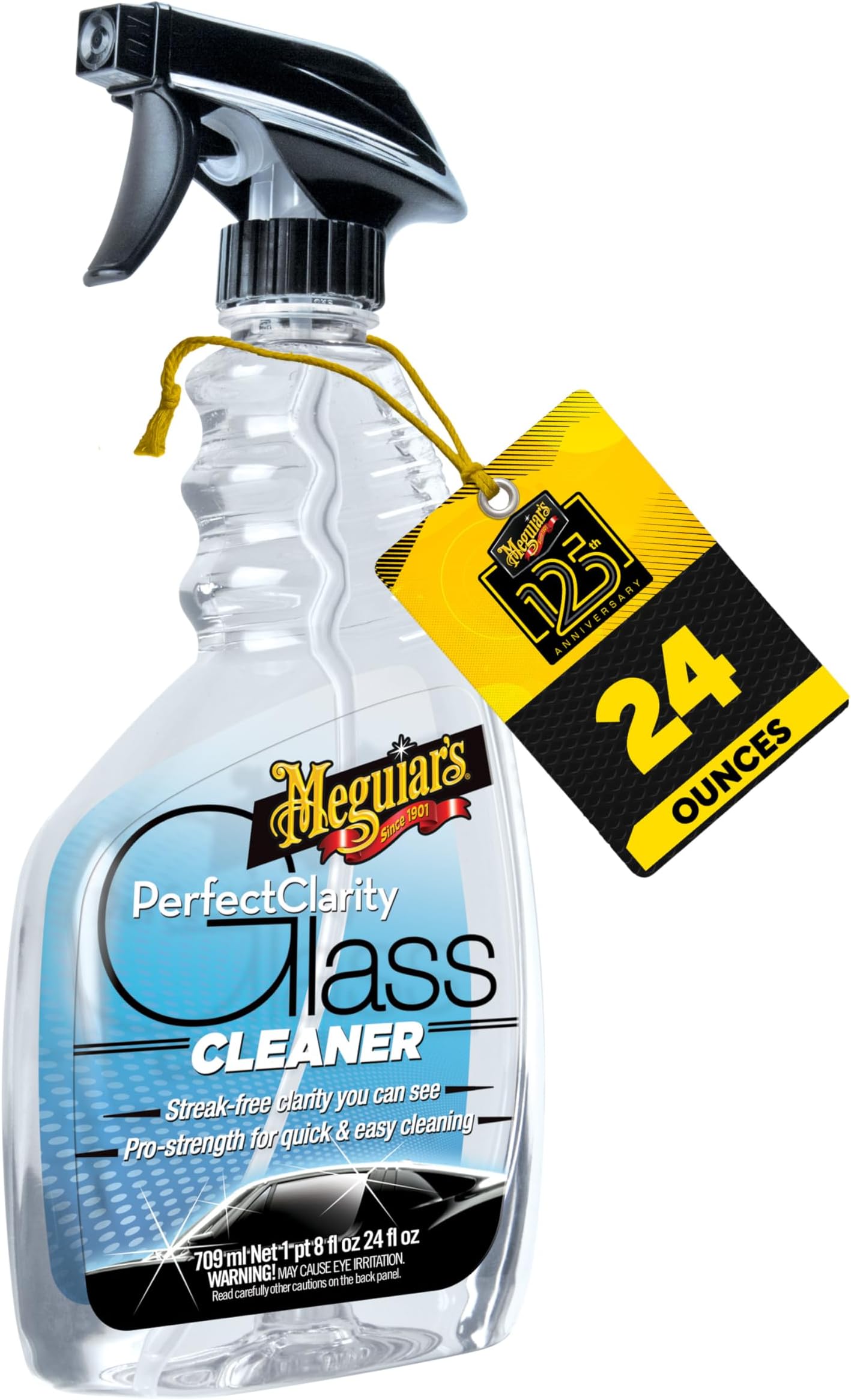 Perfect Clarity Glass Cleaner, Keep Windows, Windshields, and Mirrors Gleaming using a Premium Anti-Hazing Formula that Leaves a Superior Streak Free Finish, 24 Oz