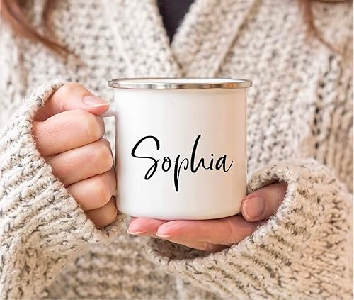 Miniatura 3 de Andaz Press Taza de café personalizada de acero inoxidable de 11 onzas, Flirt, paquete de 2, nombre personalizado, despedida de soltera, damas de