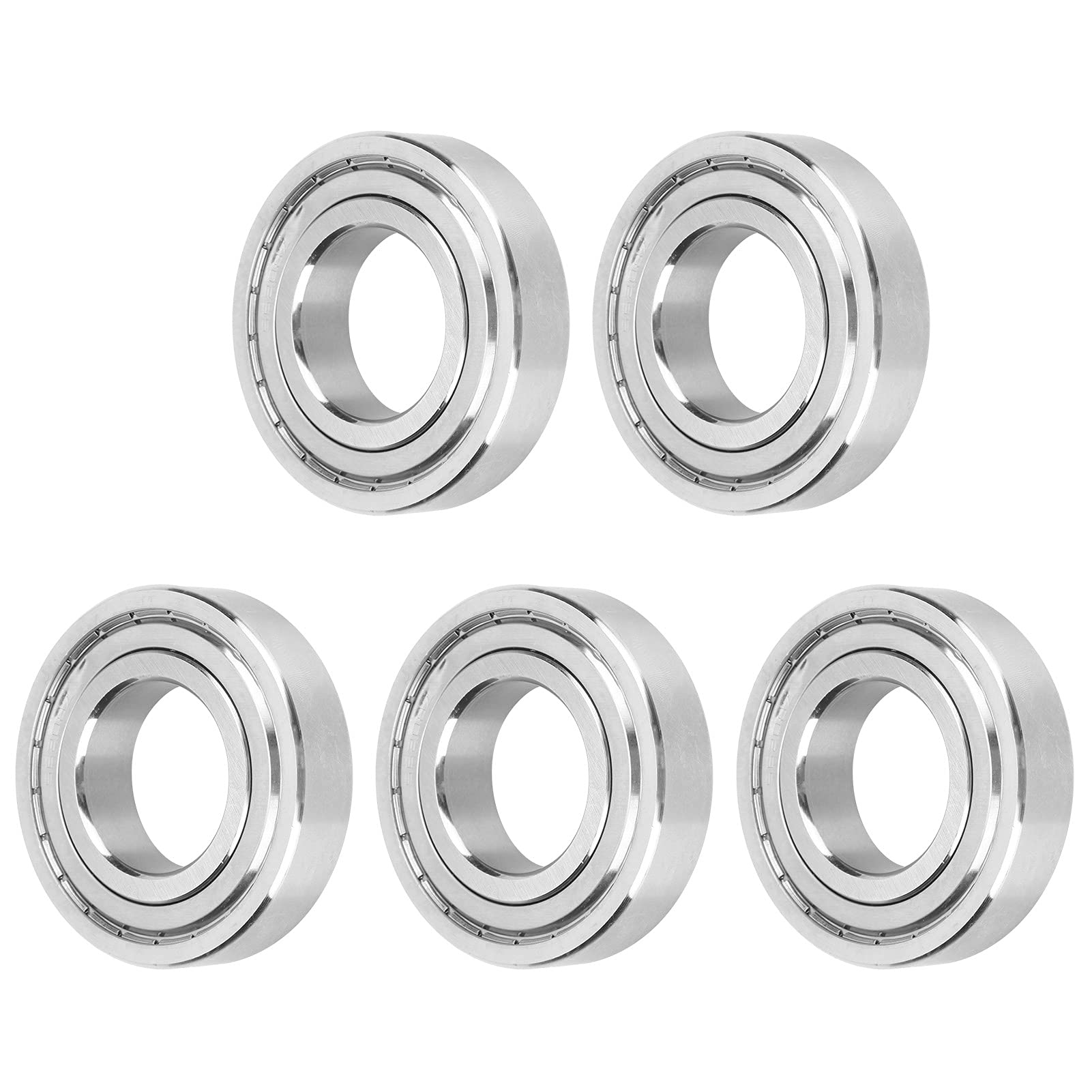 Miniaturowe łożyska kulkowe, 5 sztuk miniaturowe łożyska kulkowe ze stali nierdzewnej S6208ZZ łożyska kulkowe ekranowane metalowe 80x40x18 Mm, łożyska sztywne