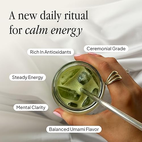 Miniatura 3 de Morning Made Polvo de matcha de grado ceremonial con sabor a fresa, lata resellable de 8.46 onzas, 60 porciones de té verde japonés de alta calidad,