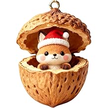 Weihnachtsbaum Anh nger 2D Acryl Cartoon Walnussschale Ornamente