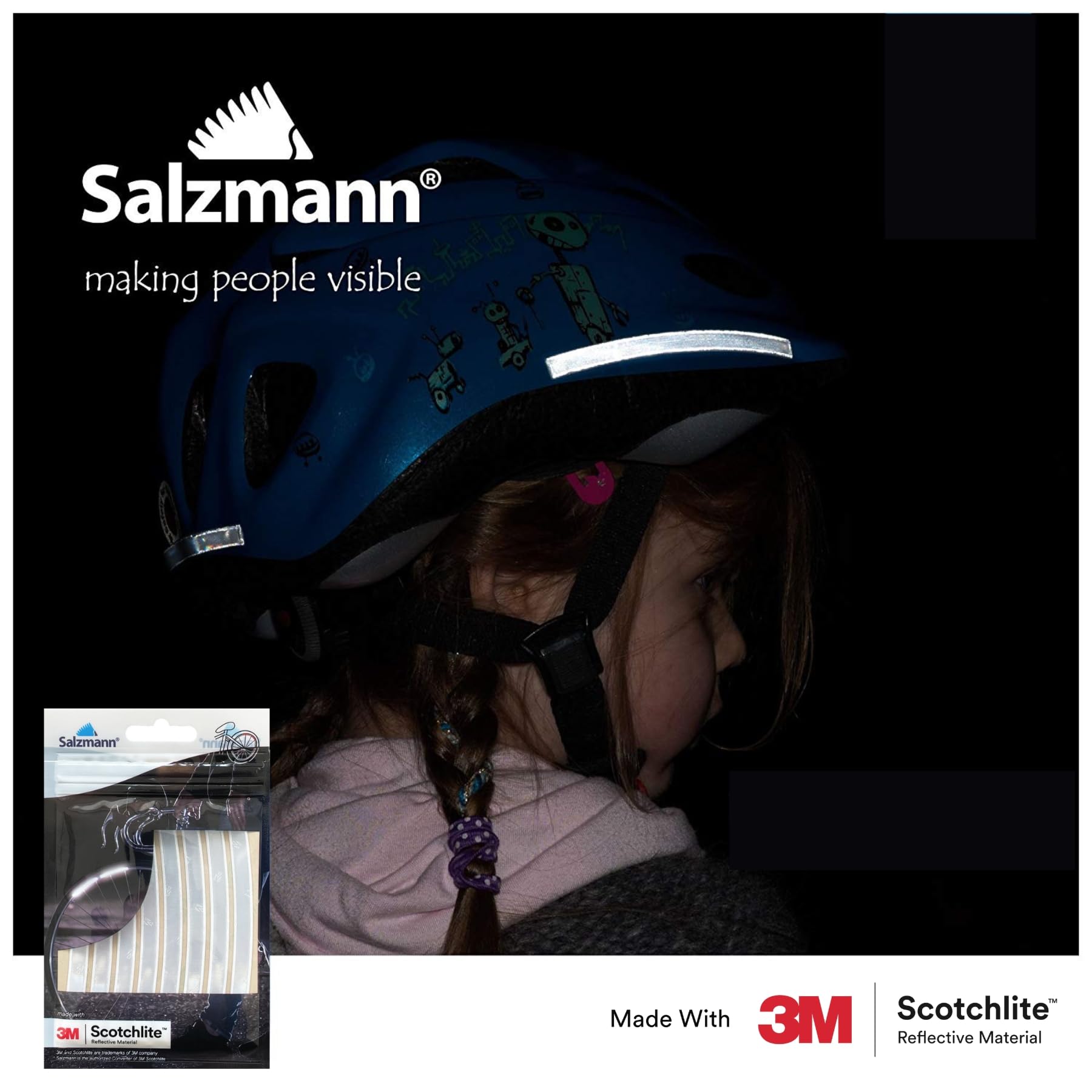 Amazon.co.jp: Salzmann 反射ステッカー ｜ リュック・自転車