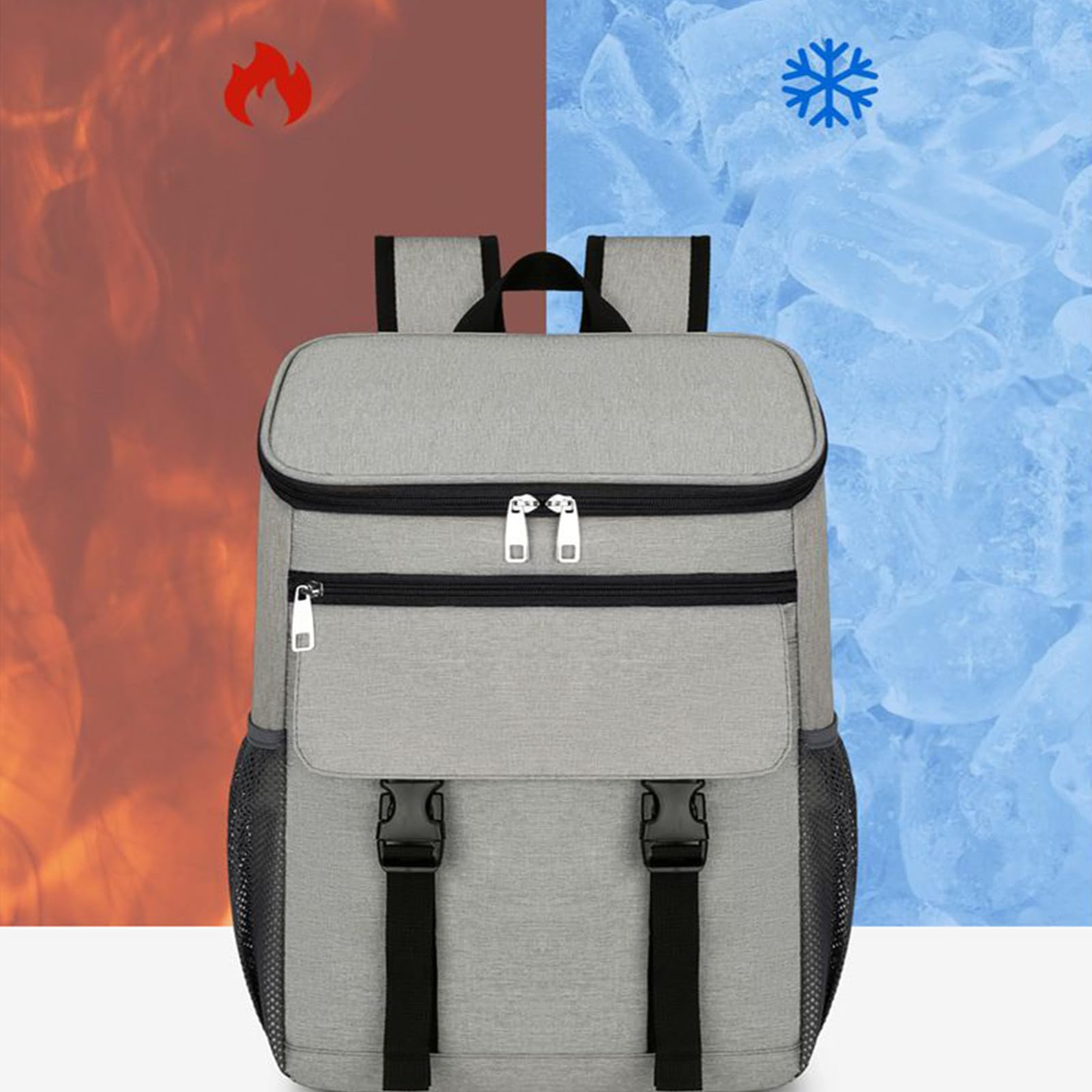 Zaino refrigerante da spiaggia, borsa termica a prova di perdite, per escursionismo, sport, ciclismo, pesca, picnic, spostamenti quotidiani, viaggi, barbecue, spiaggia, campeggio