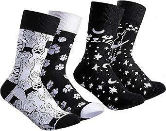 Funny Animal Socks for Women - Cute Dog and Cat Socks, Colorful Novelty Funny Socks for Animal Lover