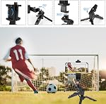 Lightweight Portable Tripod Mount Kit Compatible with Pocket Radar, Includes Radar Clip & Adjustable Tripod Stand Round Base Stand for Camera Phone Vlogging Sports Training & Outdoor Monitoring