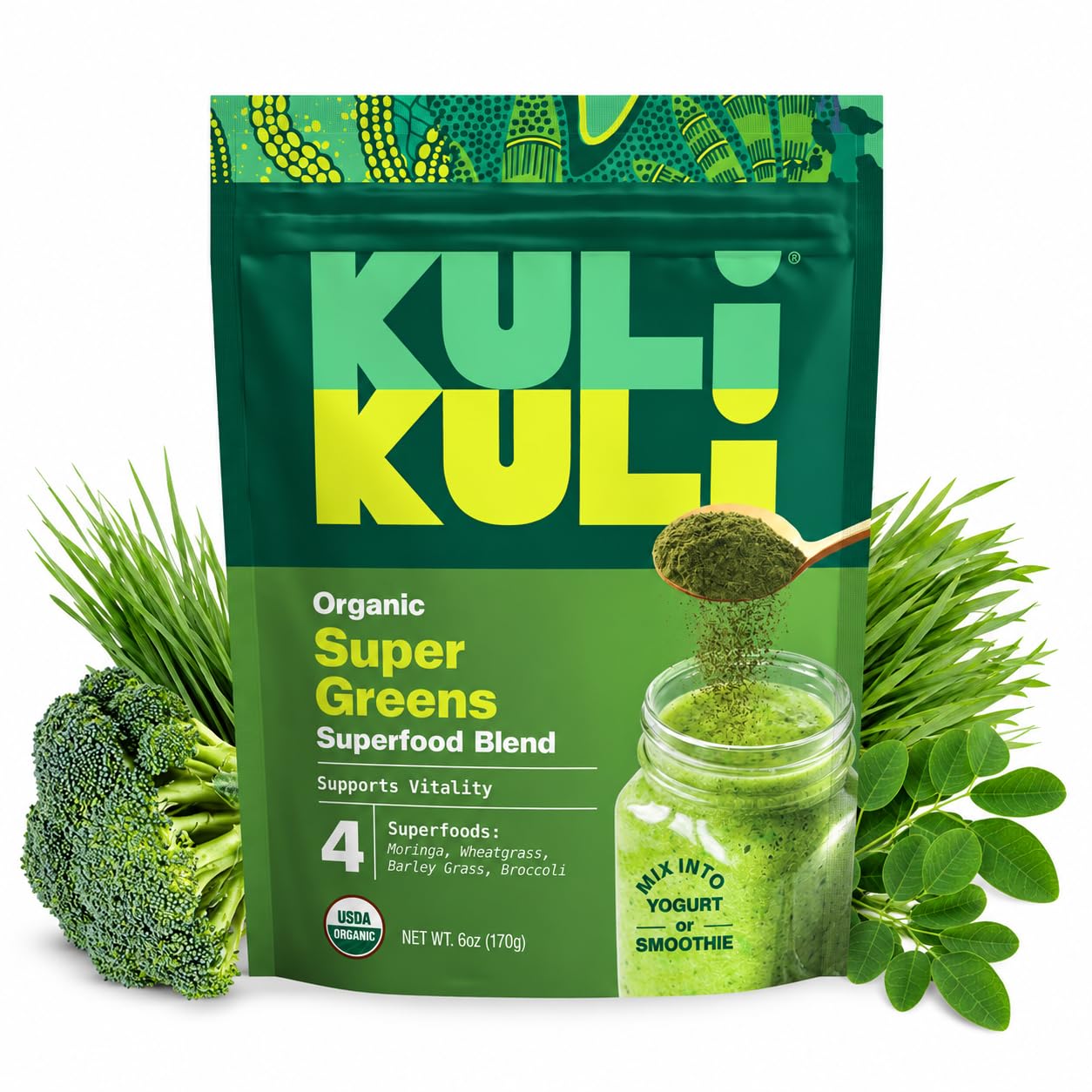 Kuli Kuli Organic Marine Glow Blue Spirulina Kelp Skin & Beauty Blend, 6oz — Amazon image 12