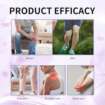 Joint Gel Purple Gel, Soothing Cooling Massage Gel, Joint Massage Care Cream for Knees, Hands, Lumbar, Neck and Shoulders (1 Pack)