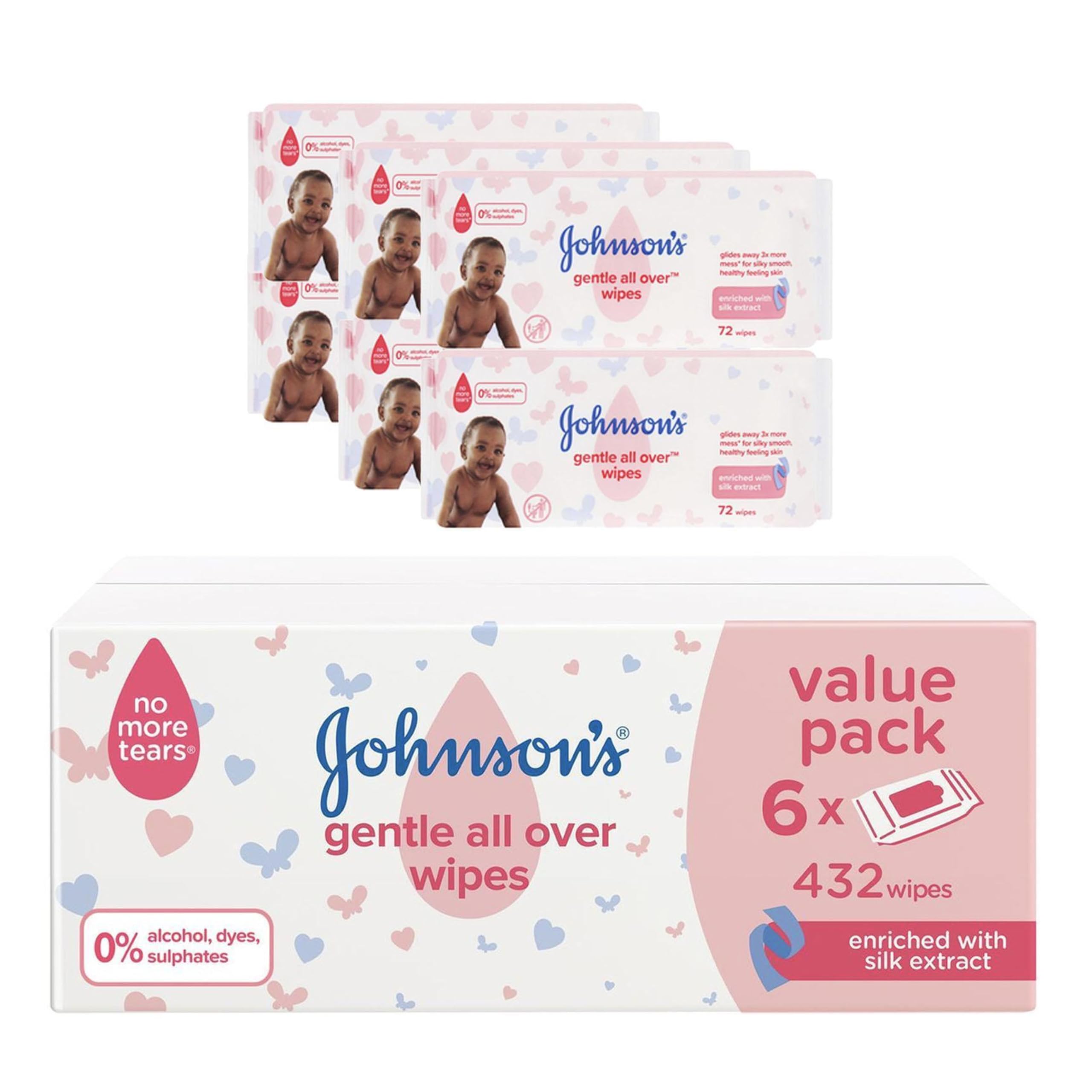 JOHNSONS GENTLE ALL OVER WIPES (wsl)