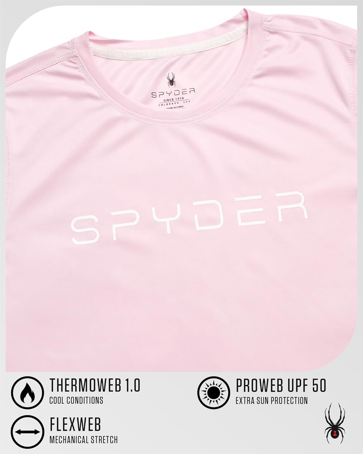 Spyder Women's Long Sleeve Athletic Running T-Shirt - Image 4