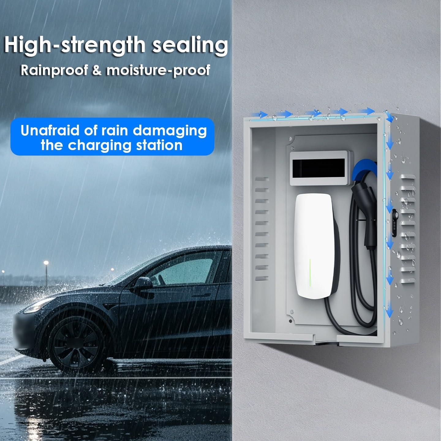 Scatola di Ricarica per Veicoli Elettrici, Copripioggia di Ricarica EV