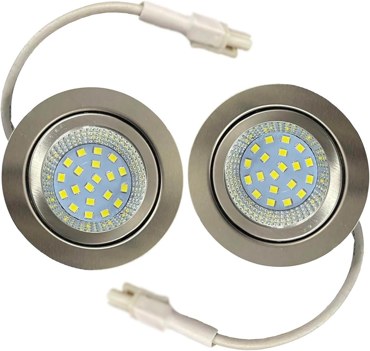 TIMLUX 2Pcs Extractor Hood Lamp Led 2.5W 220-240V for 60mm Hole Kitchen