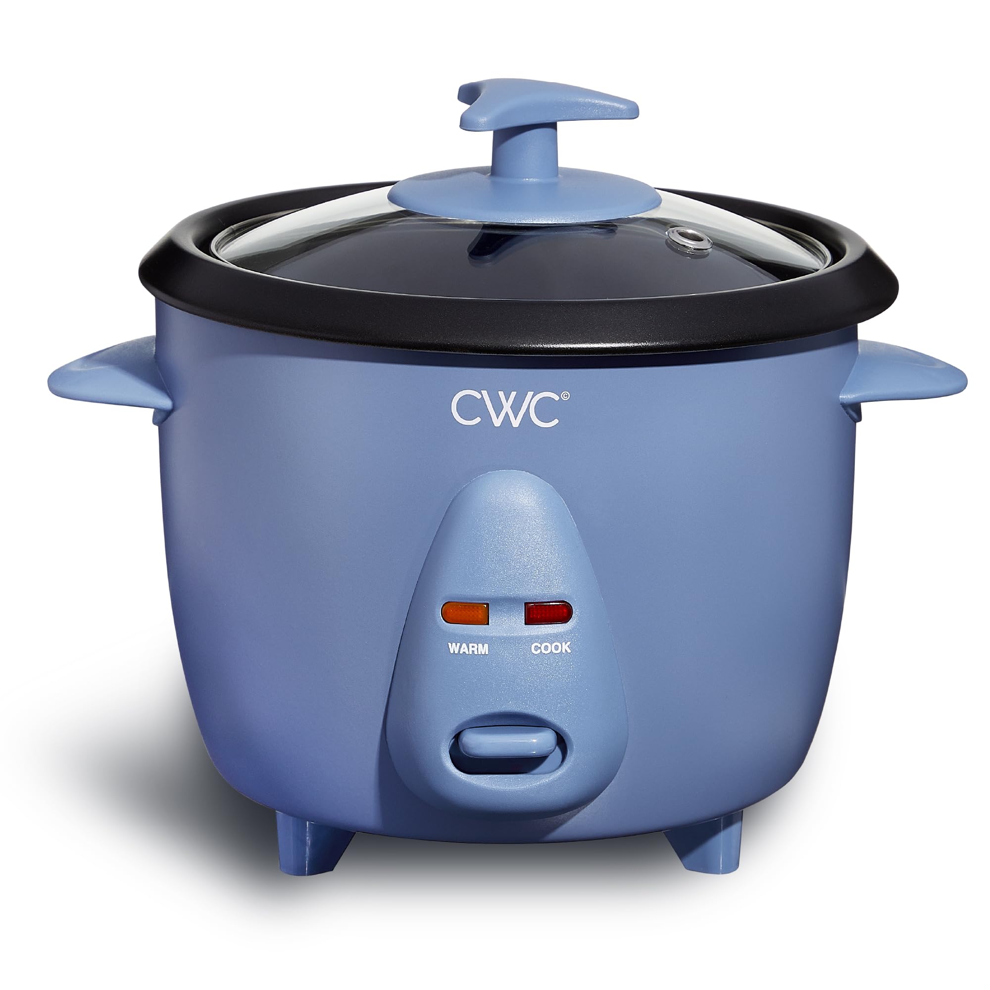 COOK WITH COLOR 6 Cup Rice Cooker 300W - Effortless Cooking and Perfectly, Cooks 3 Cups of Raw Rice for 6 Cups of Cooked Rice, Navy