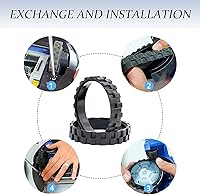 Vista 4 de Garbage fighter Neumáticos para series 500, 600, 700, 800 y 900, e5, e6, i7, antideslizantes, gran adherencia y fácil montaje, repuesto de ruedas