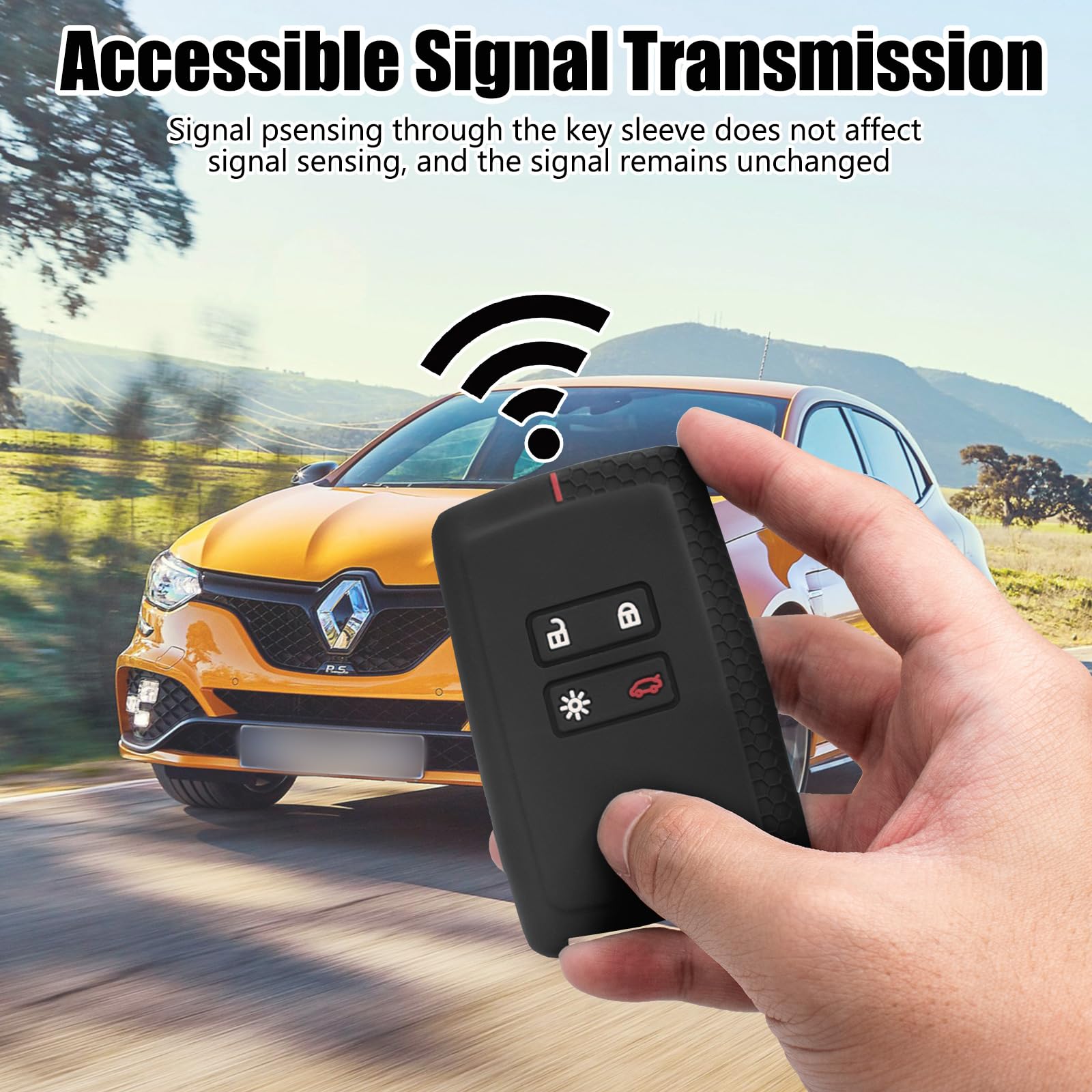 2x Renault Autoschlüssel Hülle Silikon - Passend Für Clio Megane Kadjar Twingo