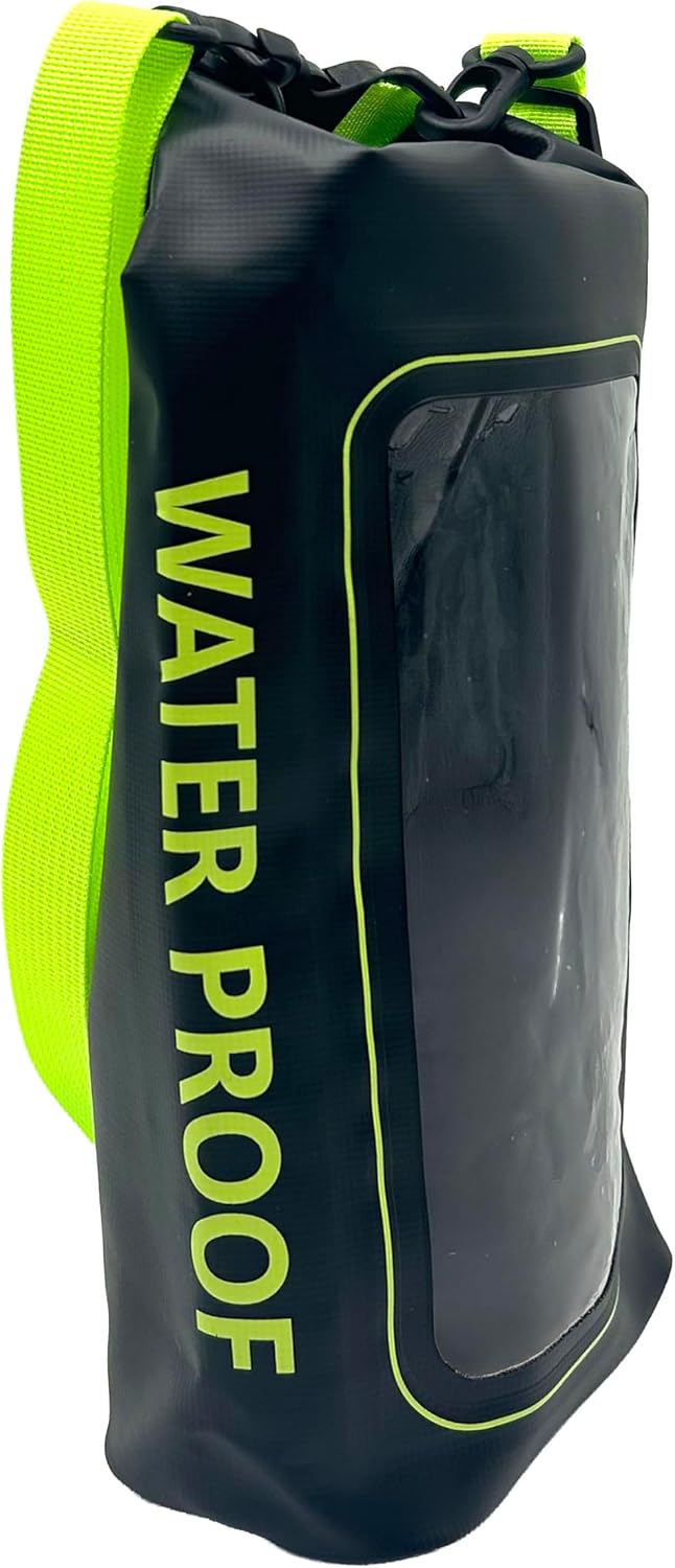 Nupouch Waterproof Cell Phone Sling Bag - Waterproof Phone Pouch Crossbody Dry Bag with Touchscreen Window for Travel, Beach, Boating, Hiking - Black