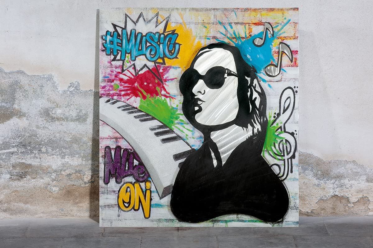 Stampe Su Tela Gilde Poly Hände Street Art VE 2 - Quadro Moderno Multicolore