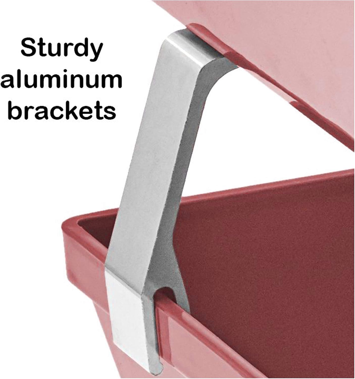 Acrimet Facility 2 Tier Letter Tray, Front Load, Letter Size/A4, Desktop File Organizer, Plastic (Solid Pink Color)