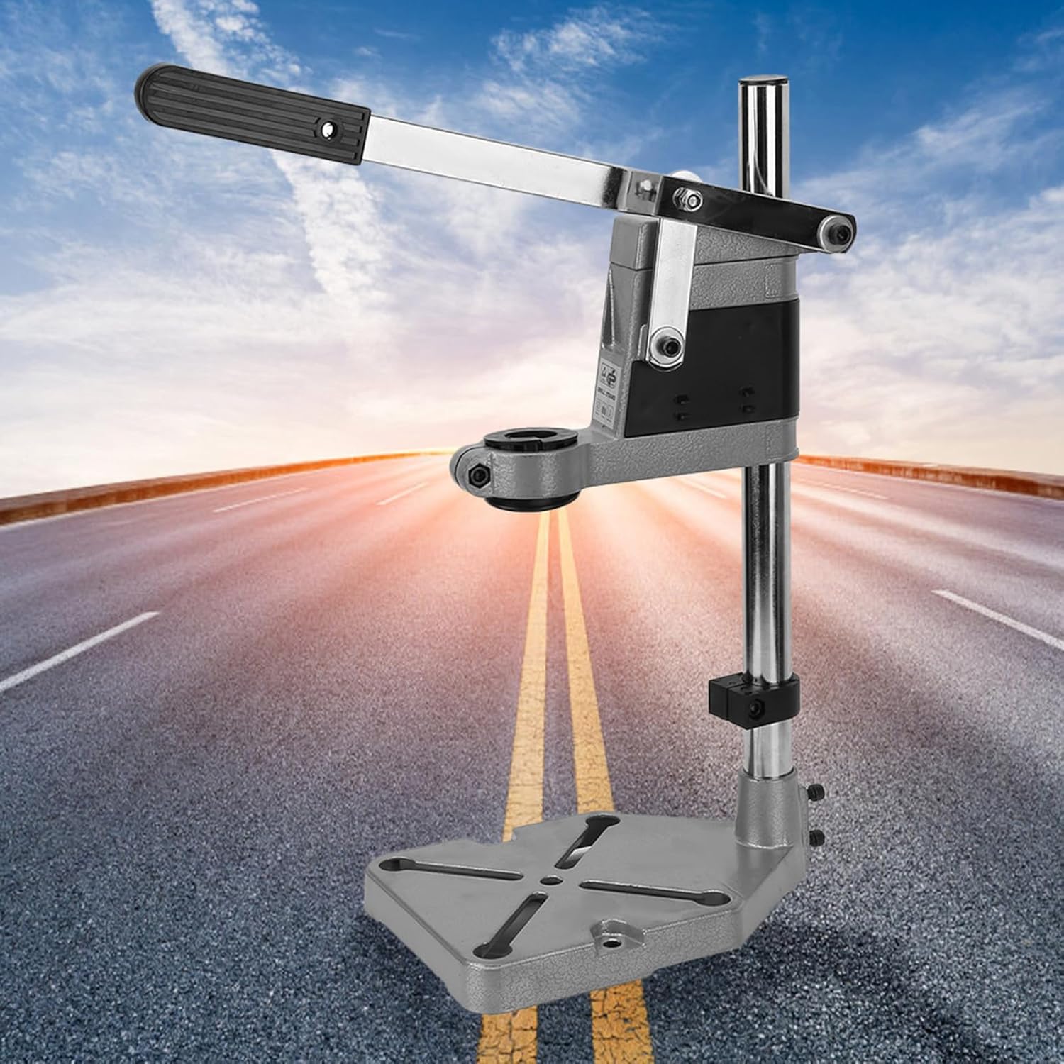 Adjustable Drill Press Stand for Drill Workbench Universal Electric Drill Press Stand Tool Heavy Duty Drill Press Holder Workbench Repair Tool Bench Clamp Support