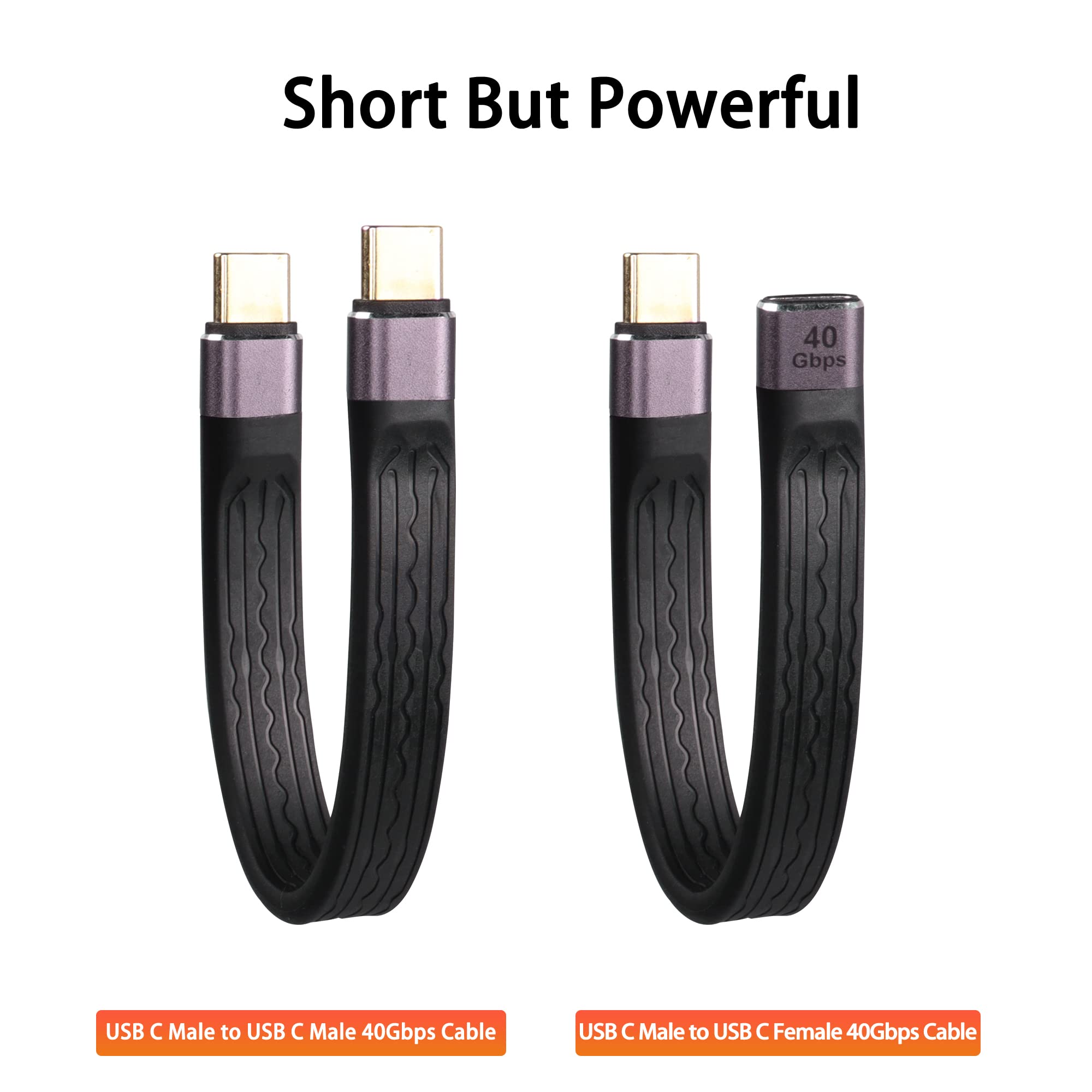Adattatore USB-C 240 W 40 Gbit Prolunga 180° a Forma Di U