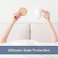 Vista 6 de Serta Cool Air Waterproof Mattress Protector, 54" x 75" Soft and Breathable Mesh Cooling Mattress Topper, 18" Elastic Deep Pocket for Secure Fit