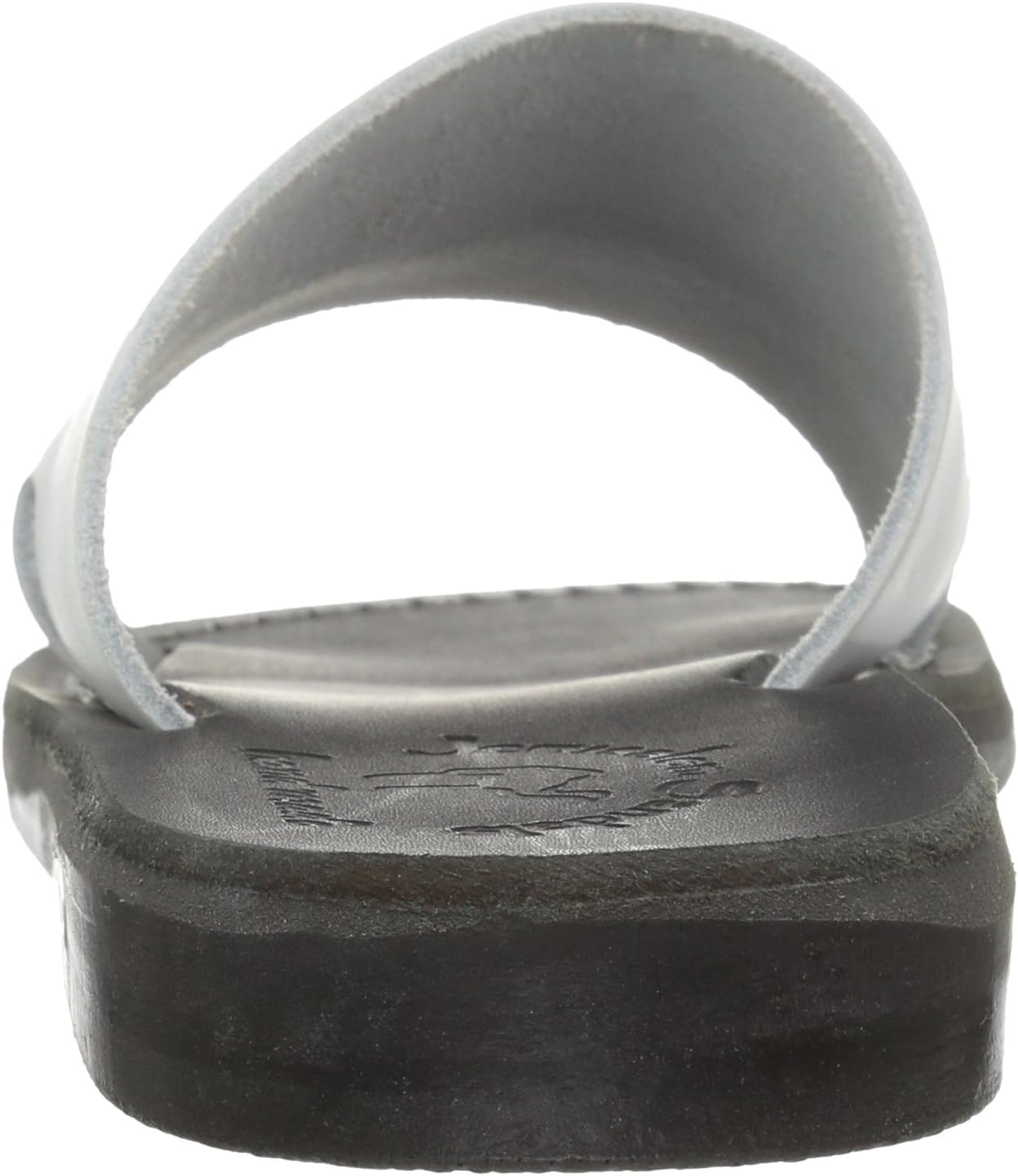 Jerusalem Sandals Women's Bashan Rubber Slide Sandal 5 Black White