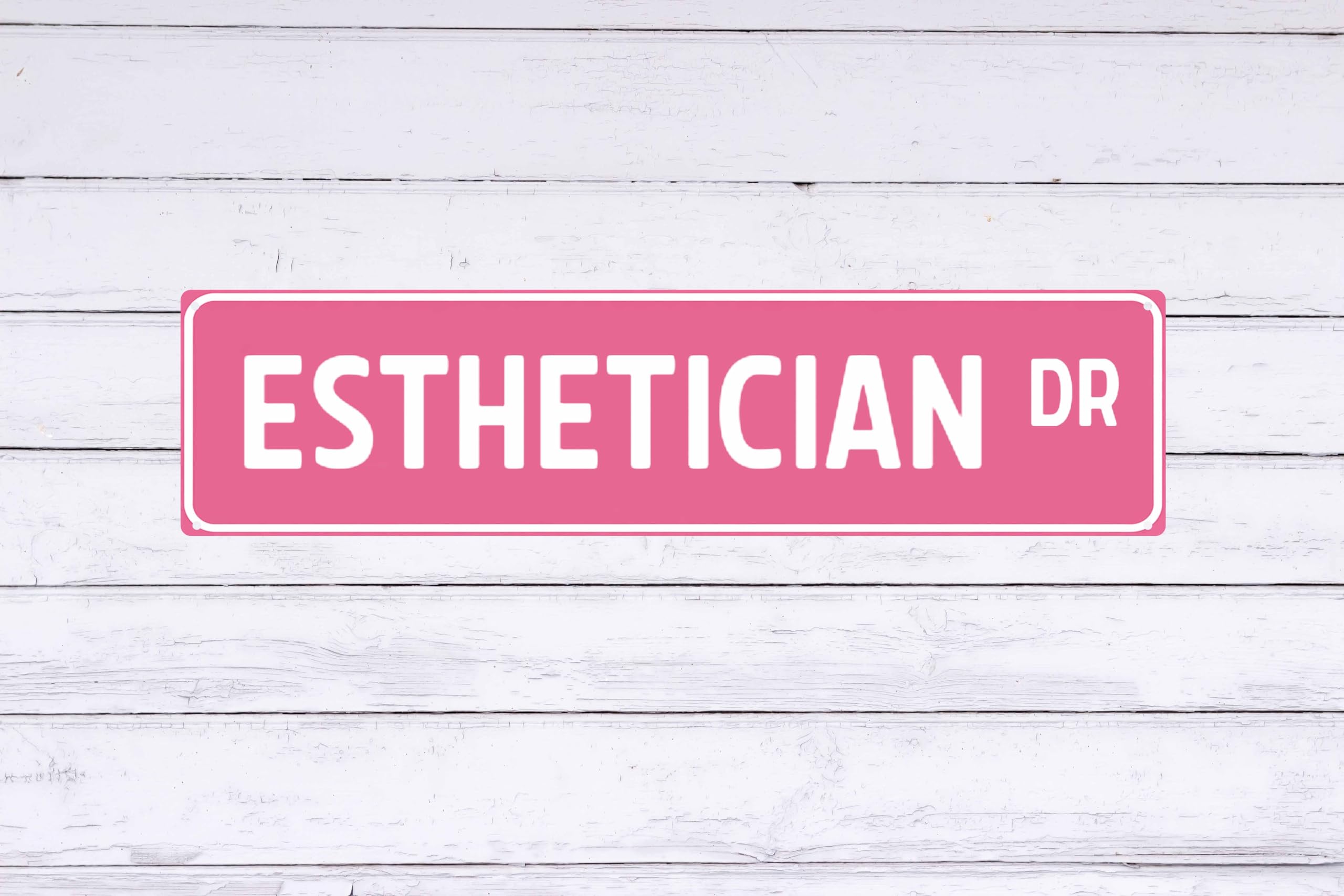 Esthetician Dr Metal Sign 4x16in Spa Salon Plaque for Bathroom Office Skincare Decor Gift