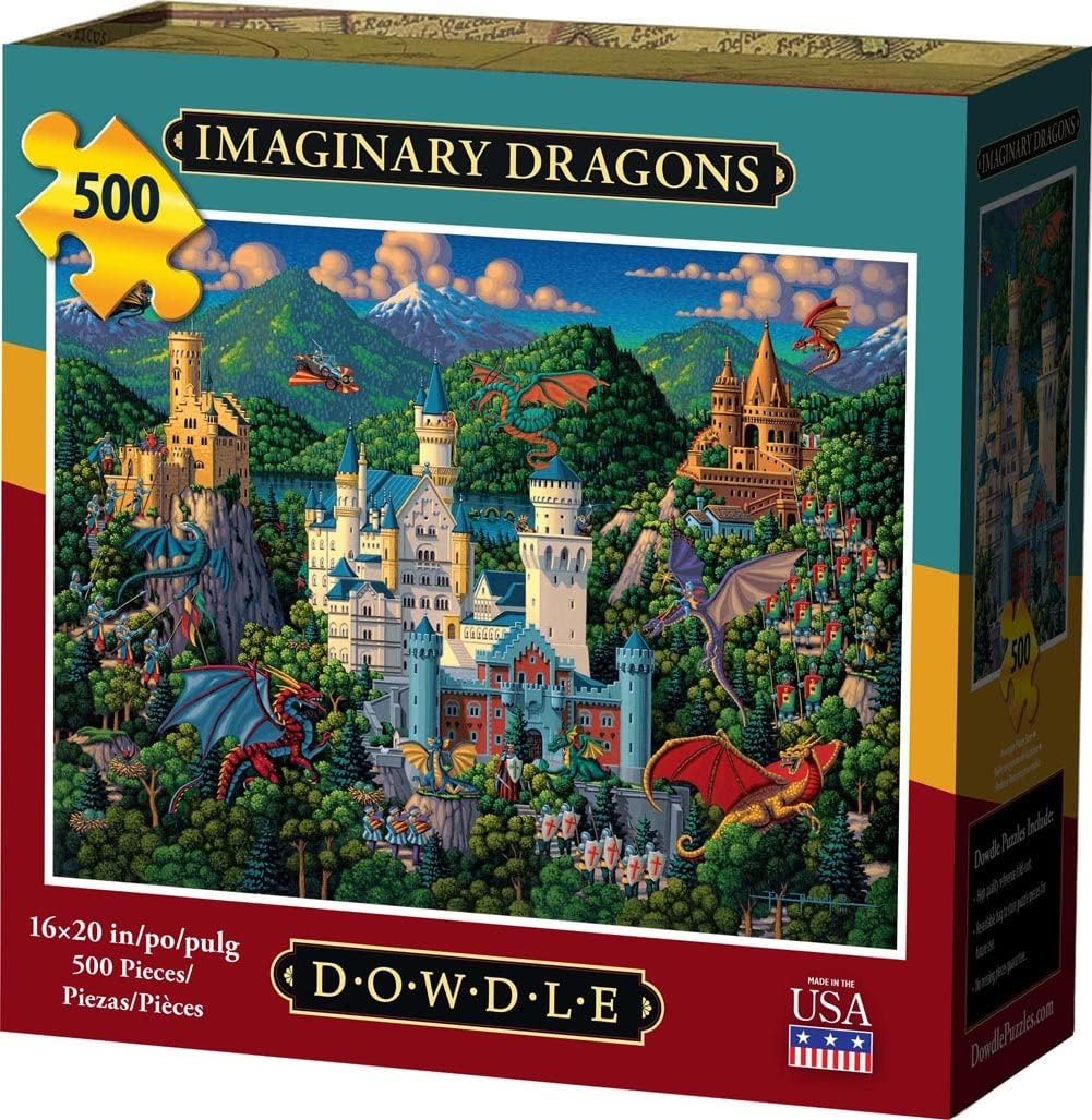 Dowdle Jigsaw Puzzle Imaginary Dragons 500 Piece Toys