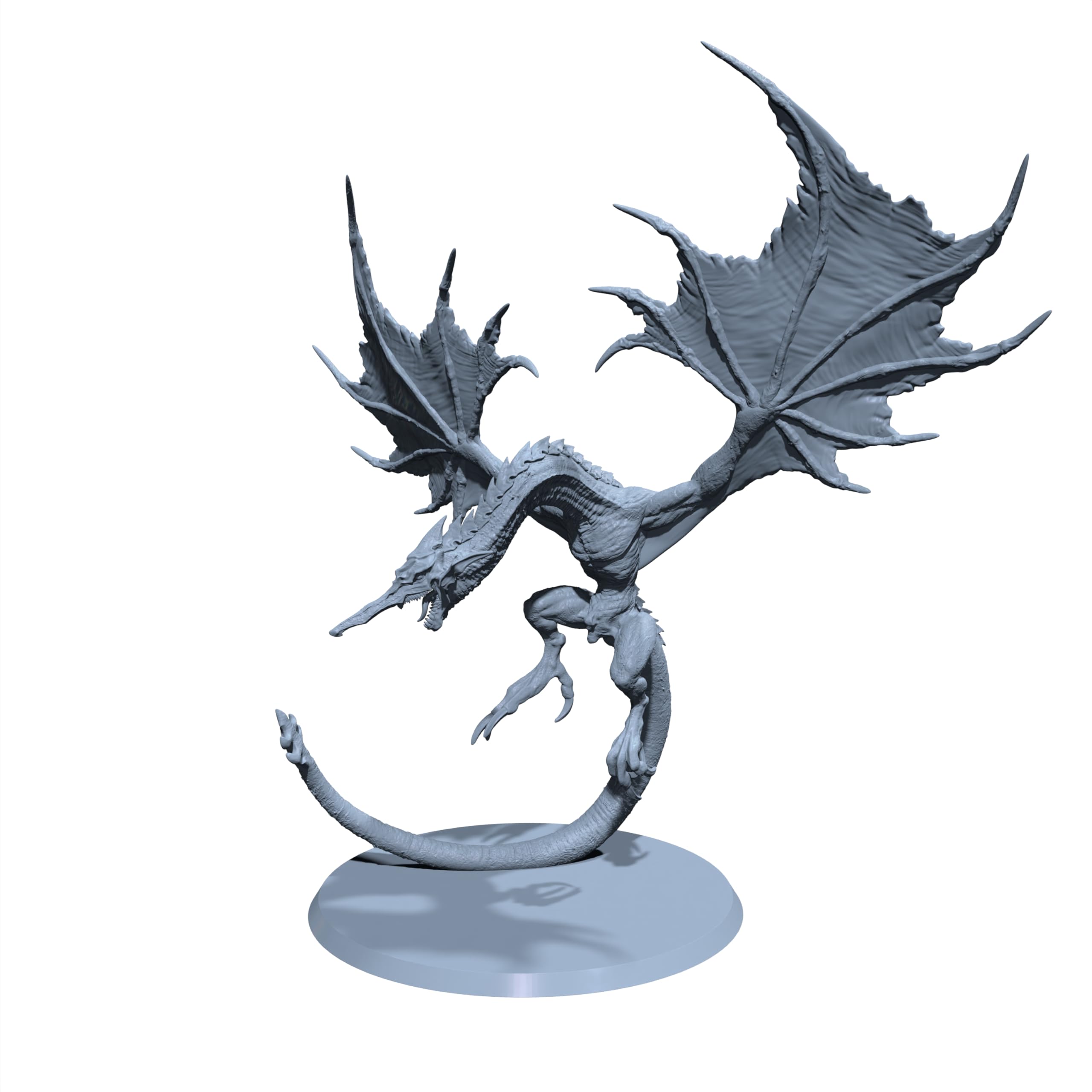 Sapheira Bluescale | Cerulean Dragon | Drake miniature for Tabletop games like D&D and Wa…