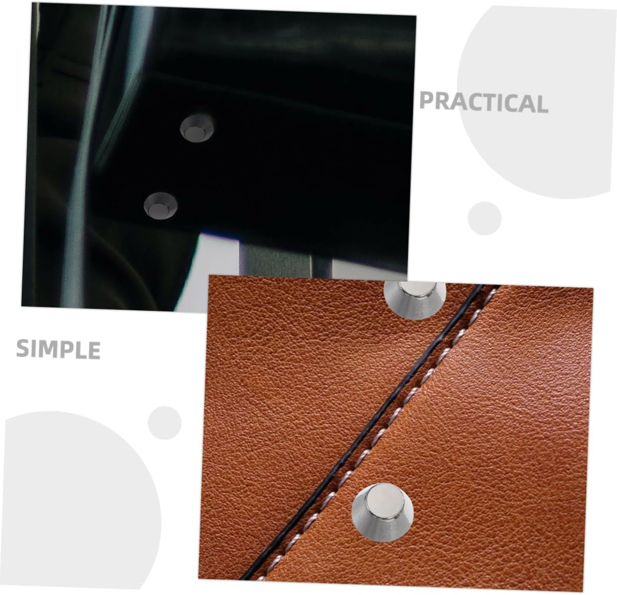 FIXOSHEE DIY Purse Feet Studs 20pcs Metal Bag Bottom Studs Handbag Hardware Bag Bottom DIY Buckle for Craft Parts Zinc Alloy Design
