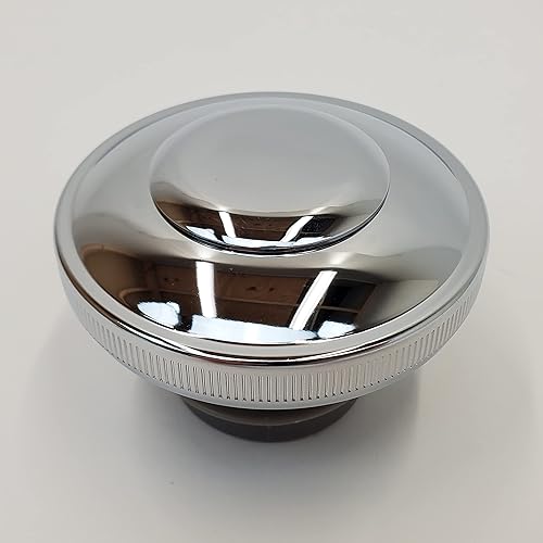 Miniatura 3 de Tapa de gas cromada con bloqueo para Harley Road King 1996-2025, Softail, Dyna, FXR y modelos Sportster 1996-2022 (excepto RH), rosca derecha