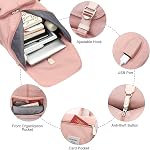 Sacs scolaires pour filles adolescentes, Sac à dos pour étudiantes 17 Inch ordinateur portable, Work Backpack Gym sac à dos ordinateur avec USB Port de recharge